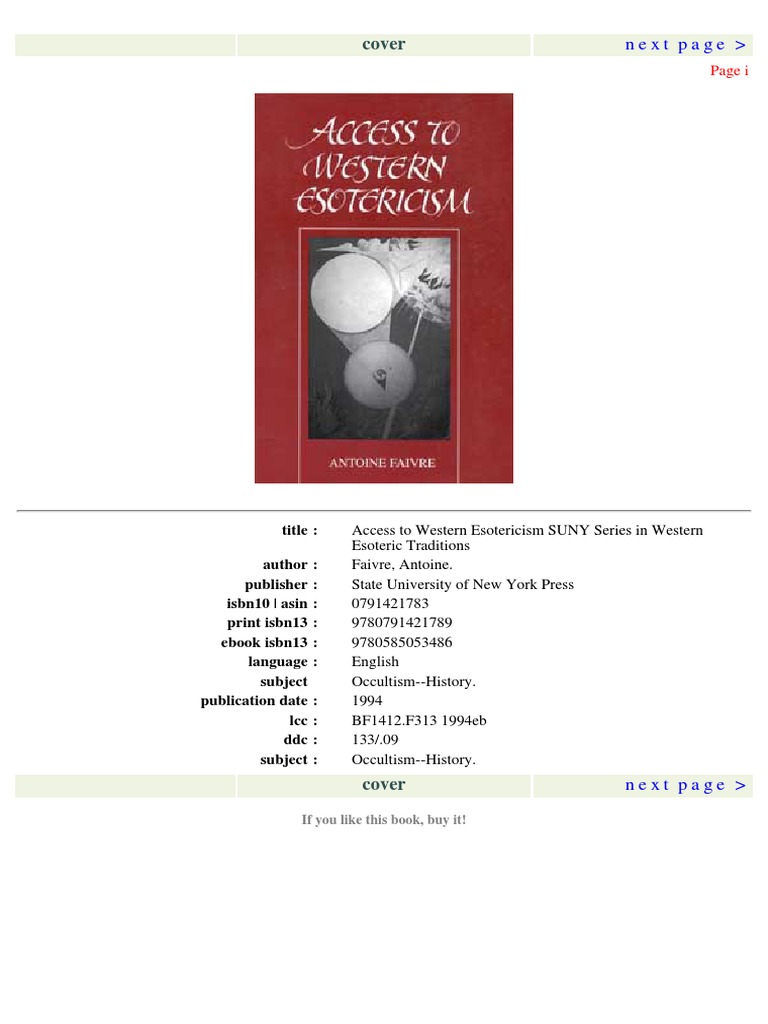 antoine faivre access to western esotericism